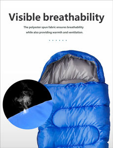 <span class=keywords><strong>Sac</strong></span> <span class=keywords><strong>de</strong></span> <span class=keywords><strong>couchage</strong></span> enveloppant <span class=keywords><strong>0</strong></span> <span class=keywords><strong>degré</strong></span>, léger et <span class=keywords><strong>compact</strong></span>, pour adultes, idéal par temps froid, 3 saisons, en polyester et coton - Product Image 3