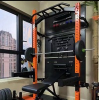 Équipement de fitness pour la maison 2025, gain de place, rack de squat pliable mural avec barre de traction