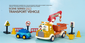 <span class=keywords><strong>รถ</strong></span>พ่วง<span class=keywords><strong>กู้ภัย</strong></span>ควัน, <span class=keywords><strong>รถ</strong></span>ของเล่นการ์ตูนสำหรับเด็ก, ชุดประกอบเพื่อการศึกษา, แบบดึงกลับ - Product Image 4