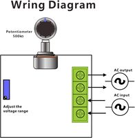 Contrôleur de vitesse de moteur AC 50-220V 2000W 25A, avec module régulateur de tension SCR haute puissance et bouton de gradation LED, 5 pièces