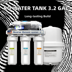 Réservoir d'eau électrique sous évier 3,2 gallons, 5 étapes, en acier au carbone, autonettoyant, pour système RO sous pression, durée de vie 6 mois, usage domestique et hôtelier - Product Image 1