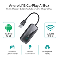 Ottocast AI Box, adaptateur sans fil Carplay Android Auto 2 en 1, boîte de streaming multimédia intelligente, 4G LTE, Netflix, YouTube, agent de marque
