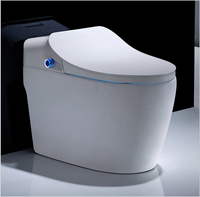 Toilette intelligente électrique chauffante à nettoyage automatique avec bidet intégré et abattant japonais