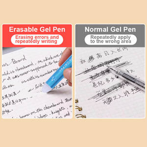 Foska Bolígrafos de Gel borrables de punta fina de 0,5mm, recargables y de secado rápido, baratos, 2 colores, para profesores, estudiantes, padres - Product Image 3