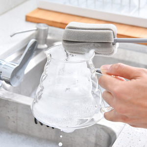 Factory Wholesale Thermos Cup Cleaning <strong>Brush</strong> Silicone <strong>Bottle</strong> <strong>Brush</strong> Household Long-handled Kids Feeding <strong>Bottle</strong> <strong>Brush</strong> - Product Image 3
