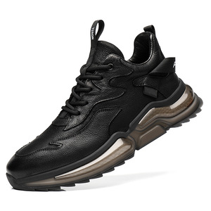 Men's Autumn Casual Leather <b>Shoes</b> <b>Soft</b> Soled Cushioned Low Heel Walking Style <b>Shoes</b> - Product Image 5