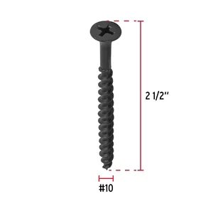 Master con 36 unidades Bolsa con 100 pinchos 10x2-1/2 'multiusos, FIERCE - Product Image 3