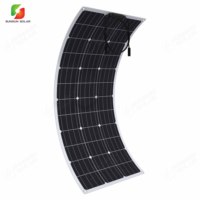 Panneau Solaire Flexible Haute Efficacité 100W 600W Monocristallin avec Revêtement ETFE, Kit Système Étanche IP67 pour VR, Bateaux et Voitures