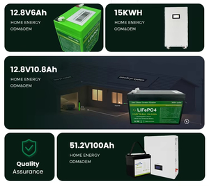 Batterie solaire LiFePO4 UPS 12,8 V 100 Ah à décharge profonde pour stockage d'énergie domestique, alimentation de secours pour camping-car/yacht/bateau, protection IP54, éolienne - Product Image 5