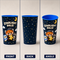 Gobelets en plastique PP 3D personnalisés durables et écologiques de 500 ml (40 oz), sans BPA, réutilisables, adaptés aux aliments, pour la consommation directe lors de fêtes et en extérieur