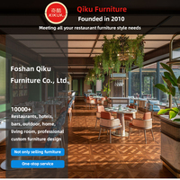 Großhandelsangebot Luxuriöse Garten-Massivholz-Restaurantmöbel Café-Esstisch und Stuhl-Sets