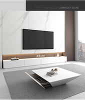 Meubles de salon modernes, meuble TV et ensemble de tables basses, meuble TV en bois, console média, meuble TV
