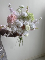 Waterval Waterdruppel Stijl Bruidsmeisjesboeket Handboeket Bloem voor Bruiloft Fotografie Bloemen Huisdecoratie