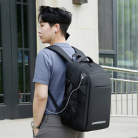 Sac à dos pour ordinateur portable de voyage d'affaires, 15 pouces, imperméable, Oxford, antivol, en Polyester, avec chargeur USB, bande réfléchissante, grande capacité