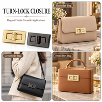 Serrures rectangulaires de luxe en alliage de zinc avec options de couleur personnalisées, durables et de haute qualité pour sacs à main et accessoires décoratifs