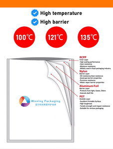 Alta Temperatura Pochette flexible de qualité alimentaire à haute barrière pour soupes et repas à la saucisse-Capacité personnalisée Origine Chine - Product Image 2