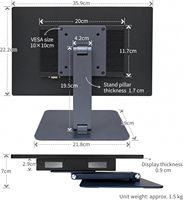 Écran rotatif et pliable, ordinateurs industriels combinant une triple ajustement flexible