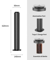 Diffuseur d'arômes sans eau électrique en métal, grande surface, portée de diffusion de 2000 m, machine à huile parfumée pour hôtel, usage domestique, extérieur