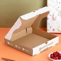 Boîtes à pizza personnalisées en pulpe recyclée de qualité alimentaire, impression 4 couleurs, boîte à pizza jetable pour la restauration