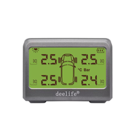 CXT ODM, Software de Diseño con Logotipo Impreso Gratuito, MY66 IP67 en Stock, Sistema Digital de Monitoreo de Presión de Neumáticos para Automóvil, 4 Sensores Externos