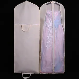 कस्टम मुद्रित 60 इंच औपचारिक शाम पोशाक परिधान गाउन धूल कवर बैग के लिए शादी लंबे कपड़े