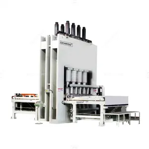 Máquina de prensado en caliente para laminado de madera, línea de producción de tablero de mdf de pequeña capacidad, precio de fábrica