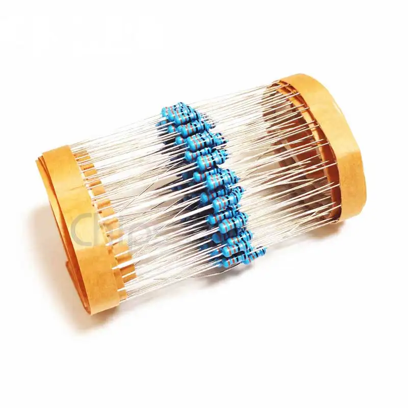 1/4W 1% Resistor Perbaikan Airbag Mobil Film Logam Resistensi 2ohm 2.2ohm 2.4ohm 2.7ohm 3ohm 3.3ohm 6 Jenis Kit Elektronik