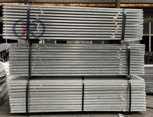 8-дюймовая опора Unipost 1-3/4 дюйма X 3-5/8 дюйма Оцинкованный стальной столб для забора, 8 футов - Product Image 2