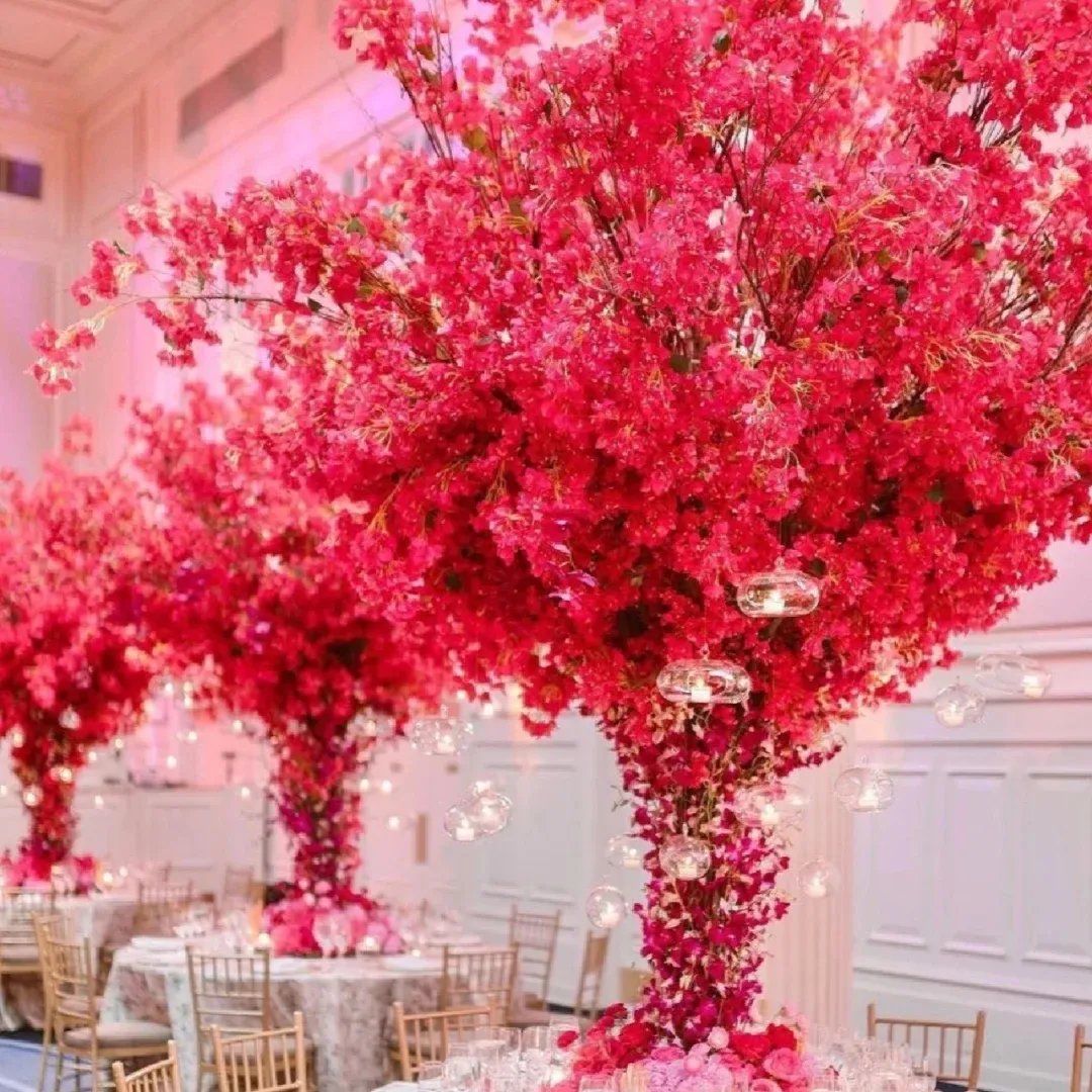 Düğün dekorasyon simülasyon çiçek ağacı yapay beyaz kiraz çiçeği ağacı