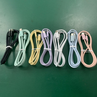Cable de Carga Rápida de Cobre Puro con Trenzado de Nailon de 3FT 6FT 10FT, PD 60w, USB a Tipo-C, Cable de Datos Colorido para Teléfonos Inteligentes