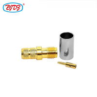 Fourniture du fabricant SMA femelle Jack à sertir LMR240 LMR-240 RG59 RG8X H-155 H155 câble plaqué or RF coaxial connecteurs coaxiaux