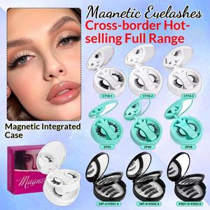 Kit de <span class=keywords><strong>faux</strong></span> <span class=keywords><strong>cils</strong></span> magnétiques vert menthe, semi-artisanaux, tige rigide naturelle, bande complète, sans colle, application rapide, légers, pour le voyage - Product Image 4