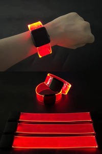 Party zubehör Magnet <span class=keywords><strong>Light</strong></span> Up Armband Armband Blinklichter TPU Armbänder Event Remote <span class=keywords><strong>Coldplay</strong></span> LED Pulsera - Product Image 5