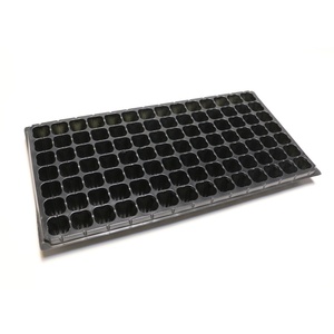 Plateau de semis en plastique PS/PET de couleur verte, blanche, noire, rouge, bleue, plateau de semis <span class=keywords><strong>pour</strong></span> fleurs, plateau de germination de graines - Product Image 1