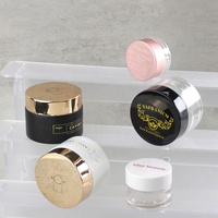 Herstellung auf Lager 1oz 2oz 4oz 120ml Leeres Kosmetikglas aus Amberglas mit Schwarzem Deckel