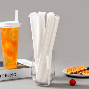 Pajitas Biodegradables de Papel Reciclado, Empaquetadas Individualmente, Pajitas Desechables, Color y Logotipo Personalizados, Marca CONDON - Product Image 3