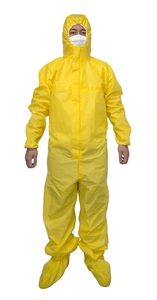 <span class=keywords><strong>La</strong></span> combinaison de protection de type mono, de couleur jaune, laminée avec du PE, convient à <span class=keywords><strong>la</strong></span> protection contre les particules solides. - Product Image 3