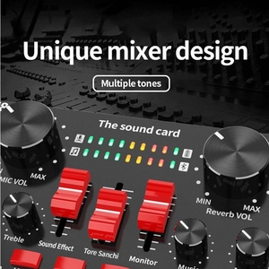 <span class=keywords><strong>Precio</strong></span> de fábrica V8S Tarjeta de sonido Teléfono móvil Computadora Anchor Live K Micrófono de grabación de canciones - Product Image 3