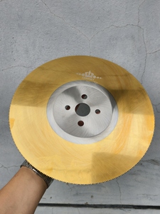 Hoja de sierra de acero de alta velocidad M2 con revestimiento de TiN dorado para corte de tuberías de acero - Product Image 2