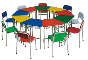 Vente en gros de meubles de jardin d'enfants Flyfashion Tables et chaises en plastique pour enfants Table d'étude et ensemble de chaises Table d'apprentissage pour enfants - Product Image 6