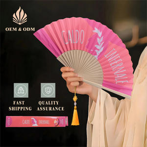 Éventails pliants classiques de musique traditionnelle imprimés sur mesure en gros - faits à la main, écologiques pour les cadeaux de camp d'été, les hôtels - Product Image 1