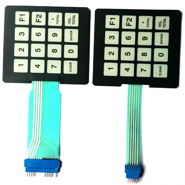 4*4 Matriks 16 Tombol dengan Konektor FCI dengan Keyboard Tombol Sakelar Membran Adsorpsi Magnetik Belakang