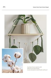 Étagère murale en forme de feuille, décoration bohème pour la maison, étagères en bois pour la chambre à coucher, le salon, la chambre d'enfant, cadeau - Product Image 2