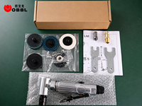 DOTING DT-7033 Meuleuse pneumatique professionnelle de haute qualité 22000 tr/min, kit avec interrupteur à gâchette 1/4 3mm 6mm et échappement frontal