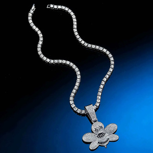 สร้อยคอจี้ฮิปฮอปสำหรับผู้ชาย สร้อยคิวบา แฟชั่นทันสมัย เครื่องประดับอินเทรนด์ - Product Image 1