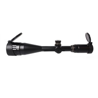 Lunette de visée BANGBANG réglable en aluminium multi-couches 6-24x50AOL longue portée avec point rouge optique pour la chasse et l'observation tactique