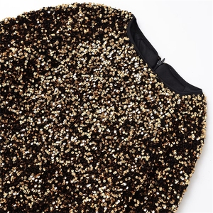 SHENZHU 2025 – Nuovo <span class=keywords><strong>abito</strong></span> estivo da donna semplice ed elegante con scollo rotondo, <span class=keywords><strong>maniche</strong></span> a tromba raglan <span class=keywords><strong>lunghe</strong></span> e <span class=keywords><strong>paillettes</strong></span> 1204941 - Product Image 3