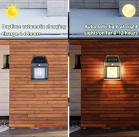 Lampe solaire LED d'extérieur à détection de mouvement, étanche, à fixation murale, populaire, pour jardin, à économie d'énergie