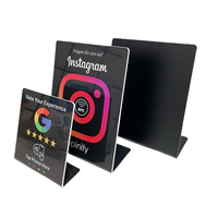 Vente en gros de supports de revue Google Nfc réinscriptibles personnalisés Affichage de table NFC Affichage de menu de table à balayage de code QR
