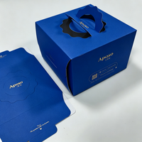 Boîtes rigides personnalisées avec logo imprimé, effet dorure à chaud, impression UV couleur, poignée recyclable, pour produits alimentaires, boîte à pâtisserie en papier